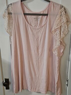 torrid Super Soft Light Pink Knit Top